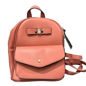 LA Terre Vegan Leather backpack Pink- New With Tags